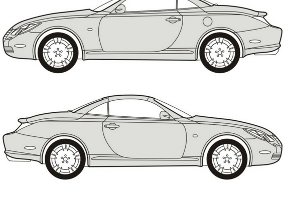 Lexus SC 430 (Lexus CC 430) - vehicle drawings (figures)
